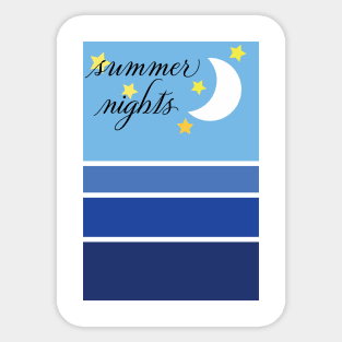 Summer Nights Sticker